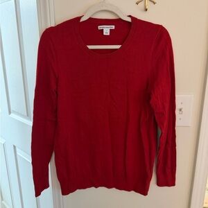 Amazon essentials red crew neck sweater